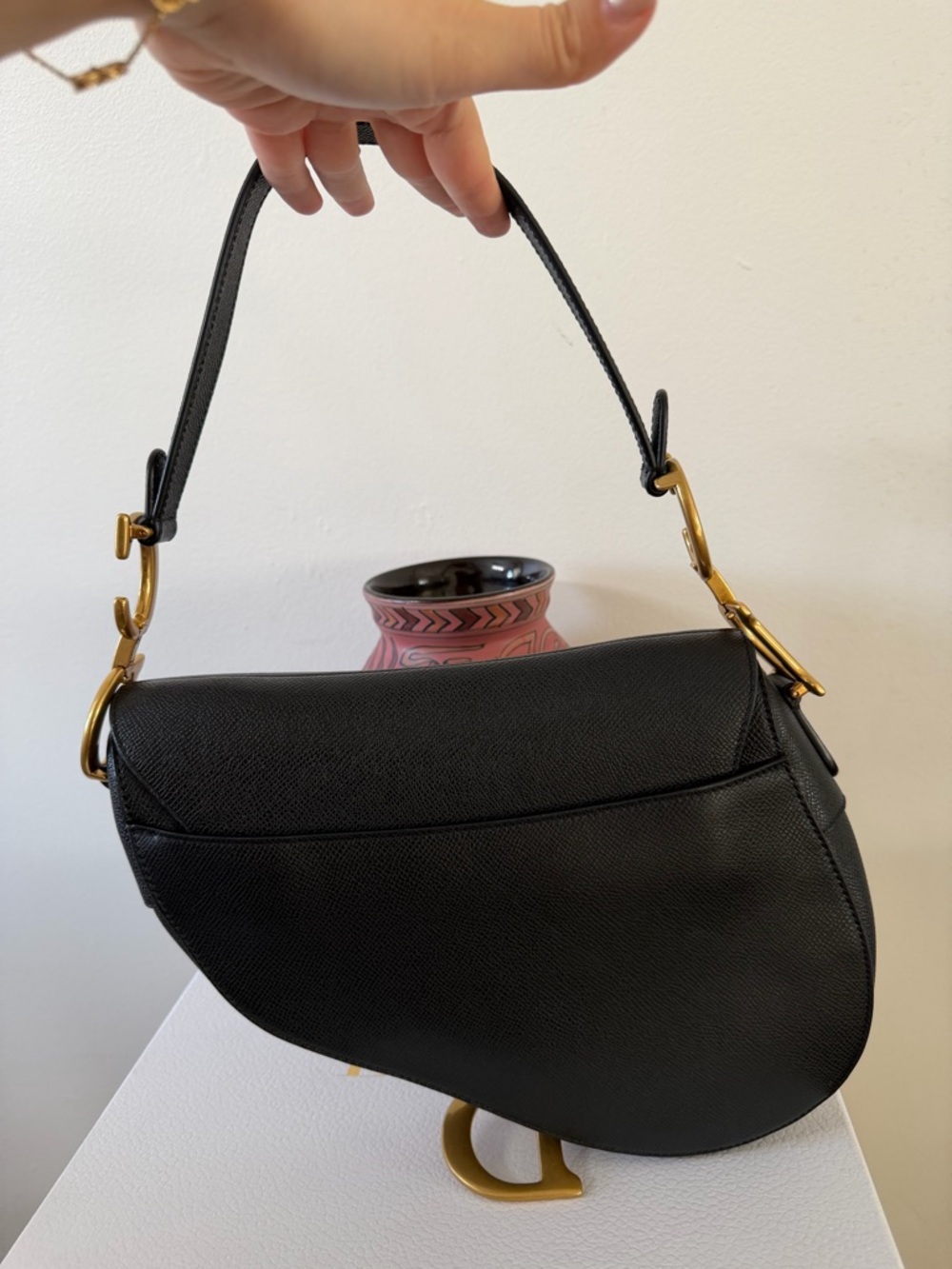 CHRISTIAN DIOR SADDLE GRAINED CALFSKIN BAG - Picture 10 of 16